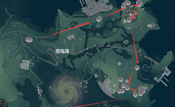 《鸣潮》红针晶簇采集路线图一览